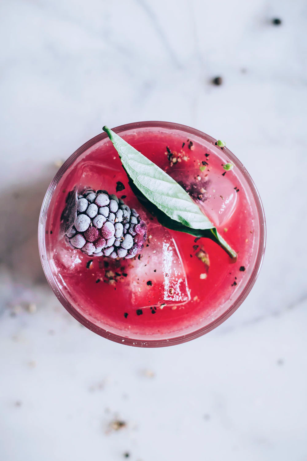 Food Photographer - Hello Glow Blackberry Pepper Cocktail